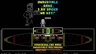 15X SPEED SANS NO HIT undertale sans nohit challenge megalovania [upl. by Lennahc]