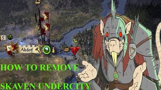 Total War Warhammer II  How to Destroy Skaven Undercity [upl. by Willmert]