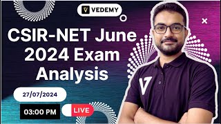 CSIRNET June 2024 Exam Analysis  Sounak Sinhababu  CSIR  GATE  DBT  ICMR [upl. by Eastlake]