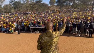 FullVideo 4KQuality Nelson Chamisa addresses his Biggest crowd so far in Mutare Sakubva CCC Rally [upl. by Tremaine]