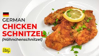 EASY amp QUICK German Chicken Schnitzel Recipe  Homemade Chicken Schnitzel  Yum Lounge English [upl. by Eenahs]