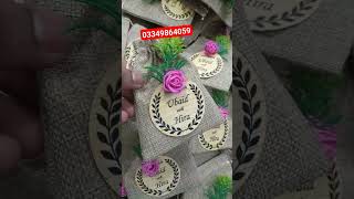 Nikkah bid pouches  Jute sack pouches online [upl. by Parker580]