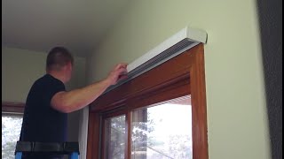 How to Attach a Valance On a Hunter Douglas Vertiglide Vertical Cellular Shade [upl. by Blanc5]