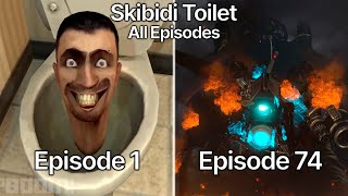 Skibidi Toilet 1  74 All Episodes amp Extra Scenes 60 FPS Remastered Outdated [upl. by Enyluqcaj]