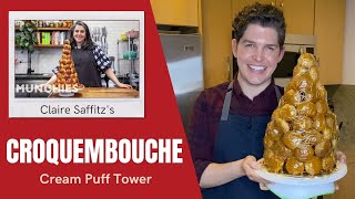 Testing Claire Saffitzs Croquembouche Cream Puff Tower  Dessert Person [upl. by Siver]