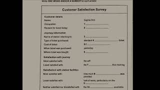 Customer satisfaction survey ielts listening HD audio [upl. by Eidissac]