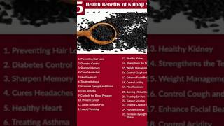 KalonjiBlack Cumin SeedsKarunjeeragamKalongji health benefitsMedicinal uses for body HealthTips [upl. by Alf]