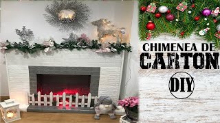 CHIMENEA de CARTÓN🔥 FÁCIL y RÁPIDO ✅ Paso a Paso  DIY IDEAS DECORACIÓN DFC Manualidades [upl. by Landry677]