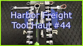 Harbor Freight Tool Haul 44 Pittsburgh GoThru Socket Set Low Profile Bonus [upl. by Anivel]