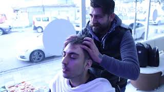 ASMR Turkish Barber HeadFace and Body Massage 90 [upl. by Lleraj88]