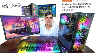 COMPREI UM PC GAMER NO MERCADO LIVRE DE R169947 [upl. by Ecidna]