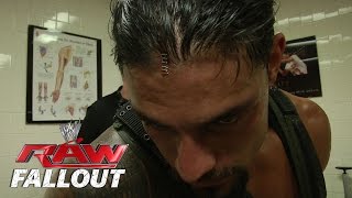 Roman Reigns Gets Stapled  Raw Fallout  Aug 4 2014 [upl. by Enyalaj]