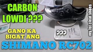 CLEAT SHOES SHIMANO RC7 UNBOXING amp 1ST IMPRESSION [upl. by Krigsman]