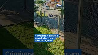 Criminosos se disfarçam de policiais e trocam tiros com agentes shorts balançogeral [upl. by Bartram]