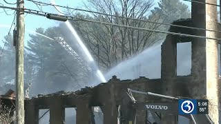 Abandoned mill fire under investigation in Killingly [upl. by Alano789]