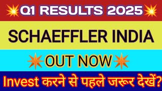 Schaeffler India Q1 Results 2024 🔴 Schaeffler India Results 🔴 Schaeffler India share latest news [upl. by Adelaide]