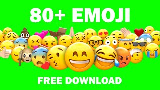 80 Free Animated Emoji😍  No Copyright🔥 [upl. by Leisha]