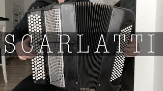 Domenico Scarlatti  Sonata in F minor K466 Button Accordion [upl. by Emyaj990]