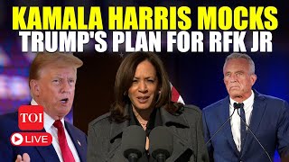 Kamala Harris Scoffs At Trumps Plan For RFK JR Says Hes The Exact Last Person In America [upl. by Onairot271]