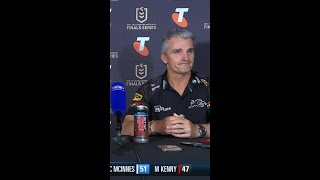 Cleary goes OFF over controversial obstruction call 9WWOS NRL NRLFinals [upl. by Rowell]