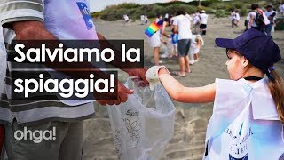 Giornata Mondiale degli Oceani bambini e volontari all’opera per ripulire le spiagge di Ladispoli [upl. by Ahseal]