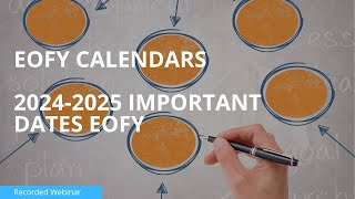 2024 2025 Important Accounting Dates Calendar [upl. by Yrocal354]