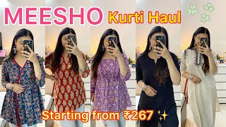 Meesho Kurti Haul 😍  Try On Haul  Meesho Haul  Affordable Kurti  Short Kurti  Jasmin Kaur 🌸 [upl. by Eelynnhoj784]