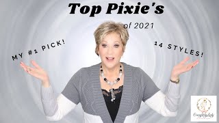 Top PIXIE styles for 2021 14 Styles  What is my favorite  Crazy Wig Lady [upl. by Reinaldo]