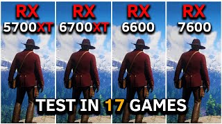 RX 5700 XT vs RX 6600 vs RX 7600 vs RX 6700 XT  Test In 17 Games at 1080p  2024 [upl. by Sydel]