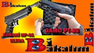 HAVALI TABANCA ZORAKİ HP01 ULTRA VE GAMO PT85 TEST KARŞILAŞTIRMA [upl. by Teodoor231]