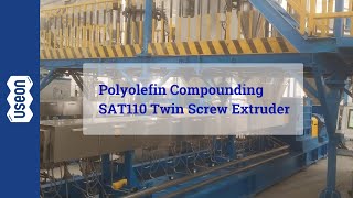 Polyolefin Compounding SAT110 Twin Screw Extruder  USEON [upl. by Eloccin638]