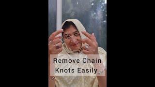 Remove Chain Knots Easily [upl. by Armallas]