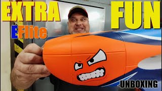 EFlite Extra 330 SC 3D 13m BNF RC aerobatic plane 4S power UNBOXING [upl. by Egiedan]