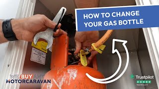 How to change a gas bottle in your motorhome or caravan Shorts [upl. by Roberta]