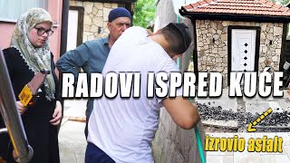 RAZVODIMO VODU  BABO I SAMIJA POMAŽU izrovili smo asfalt [upl. by Aihsercal]