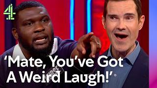 Jimmy Carr Discovers Who Has The WORST Laugh  I Literally Just Told You  Channel 4 [upl. by Tasha]