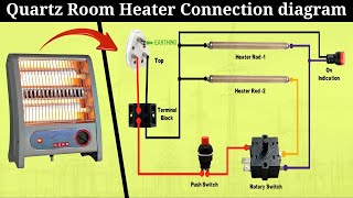 Quartz Room heater connection diagram [upl. by Svetlana]