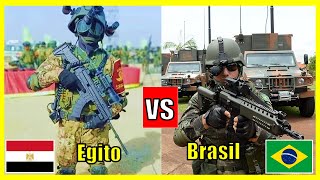 Egito X Brasil  Comparação do Poder Militar 2024 [upl. by Adilen]