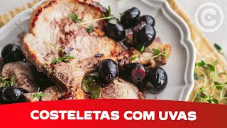 O Segredo para Costeletas de Porco Uvas e Vinho do Porto [upl. by Ettelracs]