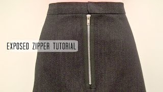 How to Sew an Exposed Zipper [upl. by Georgina]