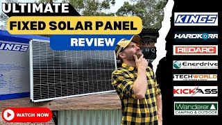 WATCH this BEFORE buying a FIXED Solar PANEL Enerdrive Kings Redarc Itecword kickass Hardkorr [upl. by Melisa]