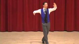 Gold Slow Foxtrot  Bounce Fallaway and Weave Ending Ballroom Dance Lesson [upl. by Anella936]