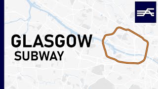 Evolution of the Glasgow Subway 18962021 geographic map [upl. by Asiulana]