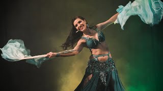 Milena  Belly dance fusion with fanveils  Move your belly 2024  Gdańsk [upl. by Krisha136]