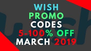 Wish Promo Code For New And Existing Customers March 2021 [upl. by Nelli640]