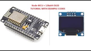 NodeMCU esp8266 wifi module interfacing with OLED 128x64 [upl. by Bernard]