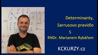 Determinanty Sarrusovo pravidlo  Matematika jednoduĹĄe a rychle  Kckurzycz [upl. by Nielsen229]