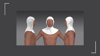 How to make Head and Neck Cowl Armor in Marvelous Designer and Blender I marvelousdesigner blender [upl. by Atinrehs]