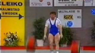 Frank Rothwells Olympic Weightlifting History BotevNerlinger Kurlovitch 1990 EWC [upl. by Faxen]