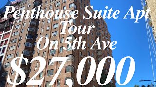 New York City Apartments E 8th amp 5th Ave Penthouse Ste 3 bed 2 bath 27000 [upl. by Nirret]